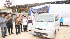Foto : Bupati Muaro Jambi Bambang Bayu Suseno (BBS) meresmikan dapur Program Satuan Pelayanan Pemenuhan Gizi (SPPG) di Desa Niaso, Kecamatan Marosebo, Kamis 30 Oktober 2025  (Dok : Pemkab Muaro Jambi)