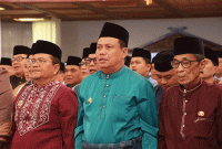 Foto : Wakil Bupati Tanjung Jabung Barat Katamso Hadir di Paripurna Hut Kabupaten Bungo Ke-60 ,Minggu 19 Oktober 2025 (Dok :Prokopim Tanjab Barat)