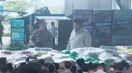 Foto : Foto : Penampakan 214 Ton Narkoba Senilai Rp29 Triliun di Mabes Polri yangakan dimusnahkan,Rabu 29 Oktober 2025 (Dok Tribunnews.com)