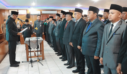 Sekda Hermansyah Lantik 52 Pejabat Baru Tanjung Jabung Barat,Ini Daftarnya