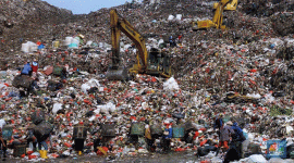 Foto: Tempat Pengelolaan Sampah Terpadu (TPST) Bantar Gebang, di Bekasi, Jawa Barat, Jumat (14/6/2024). (CNBC Indonesia)