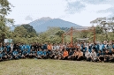 Foto : Visitor center jalur pendakian Gunung Kerinci Solok Selatan (Dok : Facebook Bupati Sol Selatan Khairunnas)