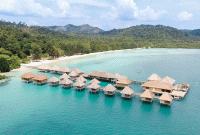 Foto : Foto Udara Telunas Resort (Dok Telunas Resort)