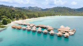 Foto : Foto Udara Telunas Resort (Dok Telunas Resort)