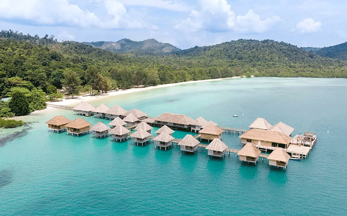 Foto : Foto Udara Telunas Resort (Dok Telunas Resort)