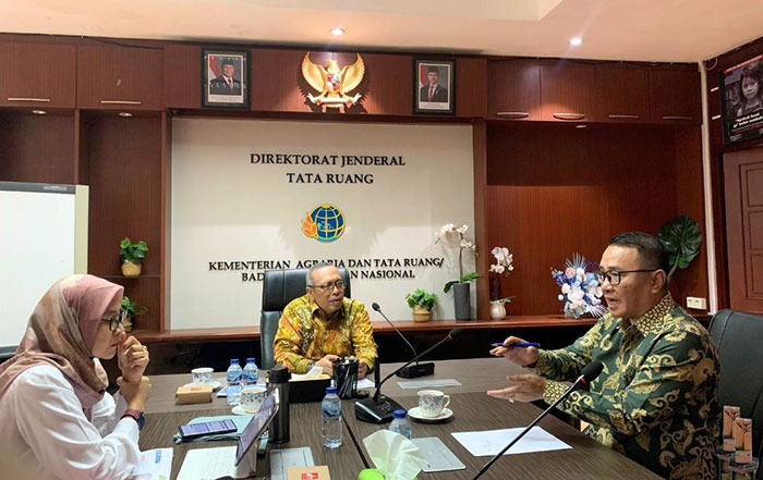 Foto : Wako Alfin Sambangi Kementerian Agraria dan Tata Ruang/Badan Pertanahan Nasional (ATR/BPN)  (Sumber : Koridornews.id)