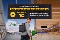 Foto : Mulai Tanggal 12 November Penerbangan Domestik Citilink Akan Beroperasi di Terminal 1 C Bandara Soekarno-Hatta (Dok : Citylink)