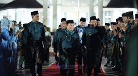 Foto : Gubernur Jambi Al Haris Saat Membuka MTQ ke-54 Tingkat Provinsi Jambi di Muaro Jambi (Sumber : Humas)