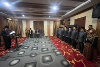 Azhar Hamzah melantik 9 pejabat Pemkot Sungai Penuh pada Selasa Malam 23 Desember 2025