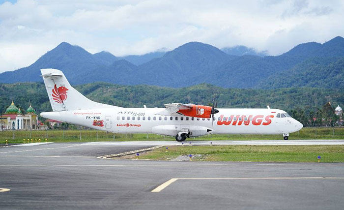 Pesawat Wing Air Di Bandara Depati Parbo Kerinci