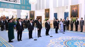 Presiden Prabowo lantik 6 Dubes RI di Istana Negara