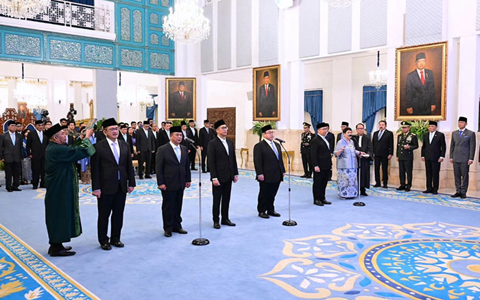 Presiden Prabowo lantik 6 Dubes RI di Istana Negara
