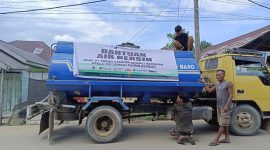 PT Tren Gen Horizon salurkan tangki air bersih ke Aceh Tamiang