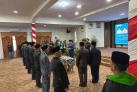 Bupati Merangin M Syukur memberikan arahan kepada pejabat eselon II yang baru dilantik (Sumber Foto : Facebook Edo Guntara)