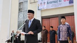 Wali Kota Alfin memimpin Upacara HAB ke-80 Kemenag 2026 di Sungai Penuh