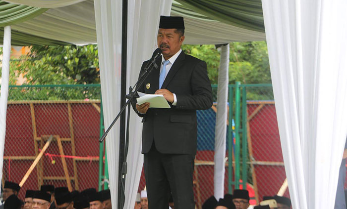 Bupati Kerinci Monadi Pimpin Upacara HAB Ke 80 Kementerian Agama 