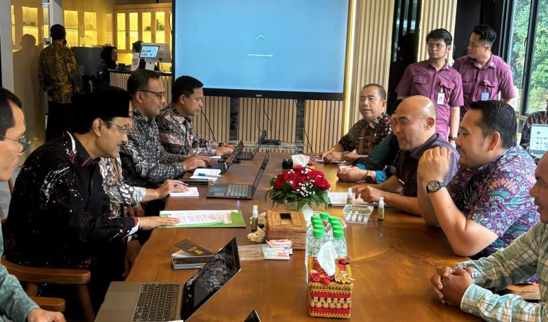 Bupati H.M Syukur Audiensi dengan Kemensos