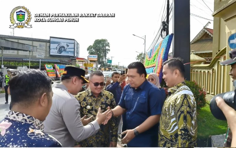Suasana penyambutan Kapolres Kerinci baru dihadiri Forkopimda Sungai Penuh dan Kerinci