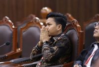 Ketua-Umum Ikatan-Wartawan Hukum Irfan Kamil Saat mendengar Putusan MK