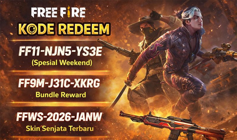 Kode Redem FF Terbaru 24 Januari 2026 
