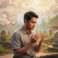 Ilustrasi Mendoakan Orang Tua Yang Sudah meninggal