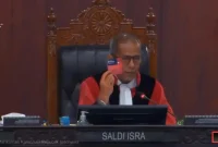 Hakim Makamah Konstitusi Saldi Isra
