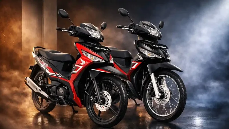 Tampilan depan Honda Supra X 125 edisi 2026 dengan warna Hitam Glossy dan desain lampu sein yang lebih tajam.