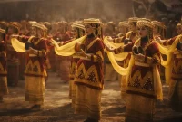 Kemeriahan perayaan Kenduri Sko Karang Setio TAP di Koto Baru yang dihadiri Walikota Alfin dan pemangku adat Depati Dua Nenek.