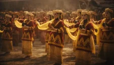 Kemeriahan perayaan Kenduri Sko Karang Setio TAP di Koto Baru yang dihadiri Walikota Alfin dan pemangku adat Depati Dua Nenek.