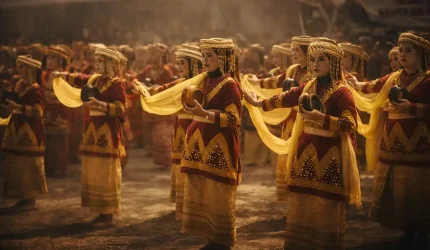 Kemeriahan perayaan Kenduri Sko Karang Setio TAP di Koto Baru yang dihadiri Walikota Alfin dan pemangku adat Depati Dua Nenek.