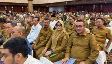 Walikota Sungai Penuh Alfin saat menghadiri Rapat Koordinasi Nasional di Gedung F Kementerian Pertanian RI Jakarta.