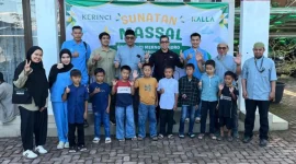 Khitan massal gratis PT Kerinci Merangin Hidro di kawasan PLTA Batang Merangin Kabupaten Kerinci.