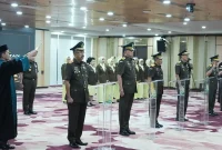 Jaksa Agung ST Burhanuddin melantik enam Pejabat Eselon I Kejaksaan Agung di Gedung Utama Kejaksaan Agung, Jakarta, Jumat 24 Juli 2026.