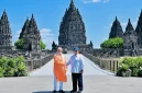 Presiden Prabowo dan Perdana Menteri India Narendra Modi Saat kunjungi Candi Prambanan