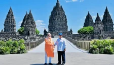 Presiden Prabowo dan Perdana Menteri India Narendra Modi Saat kunjungi Candi Prambanan