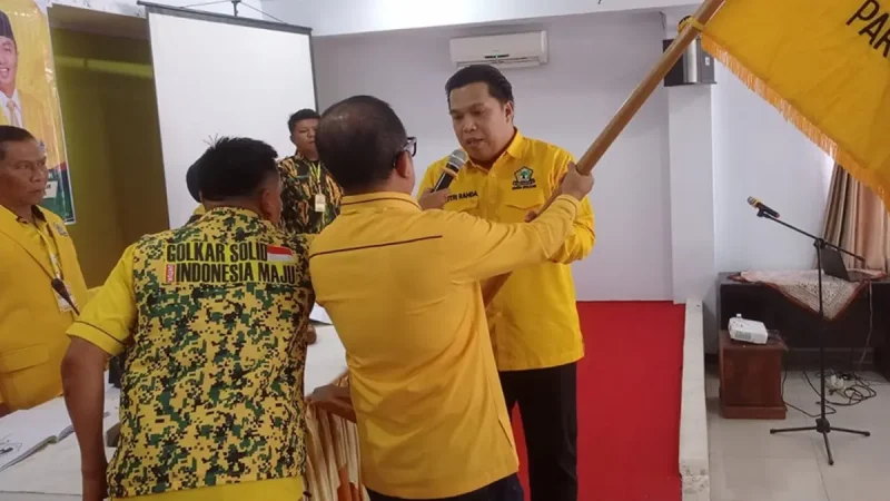 Hutri Randa Menerima mandat Sebagai Ketua DPD Golkar Sungai Penuh