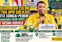 Akhirman, Ketua Steering Committee (SC) penjaringan calon Ketua DPD Partai Golkar Kota Sungai Penuh periode 2026–2031