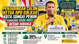 Akhirman, Ketua Steering Committee (SC) penjaringan calon Ketua DPD Partai Golkar Kota Sungai Penuh periode 2026–2031